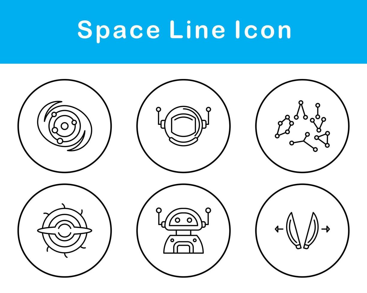 ruimte vector icoon reeks