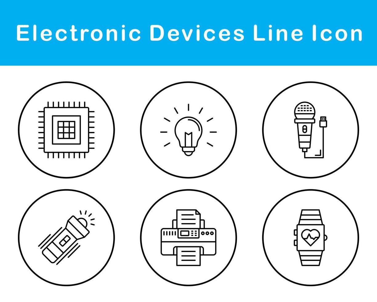 elektronisch apparaten vector icoon reeks