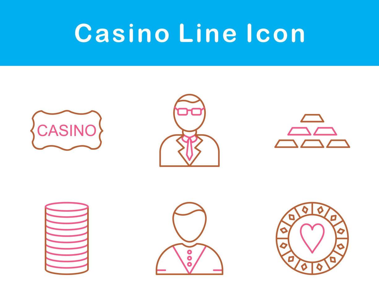 casino vector icoon reeks