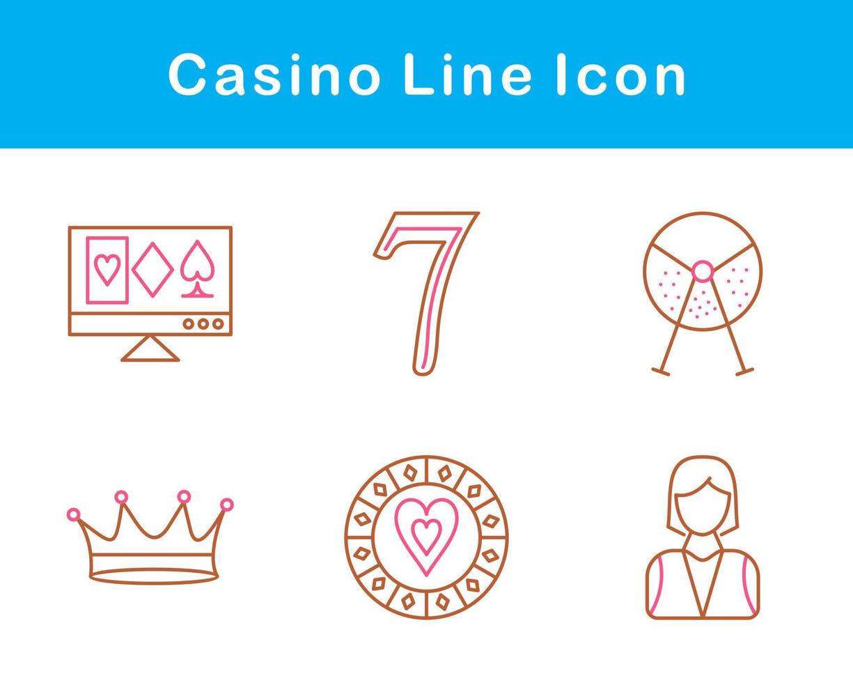 casino vector icoon reeks