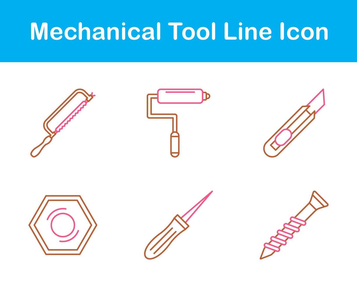 mechanisch gereedschap vector icoon reeks