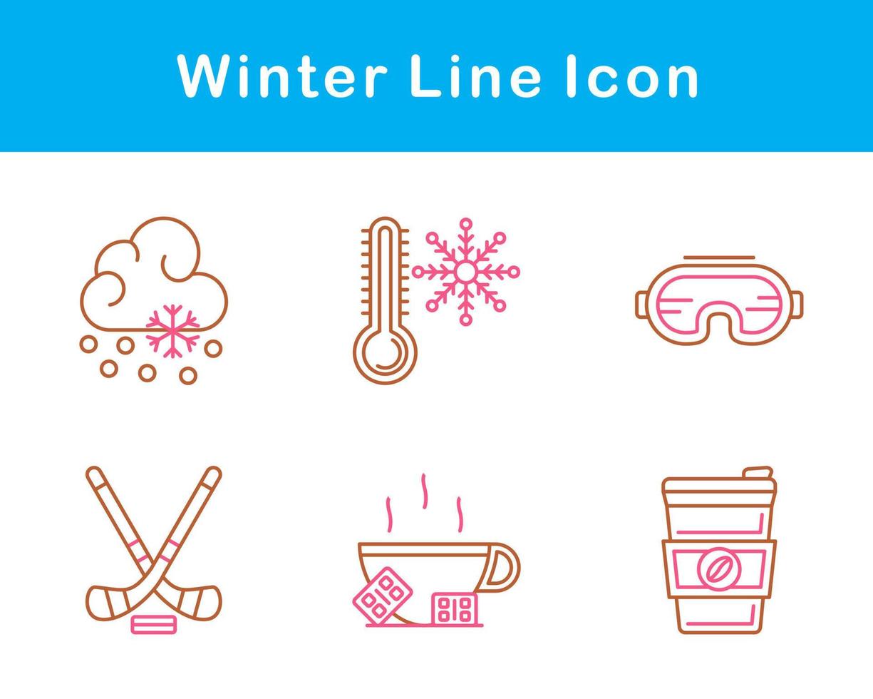 winter vector icoon reeks