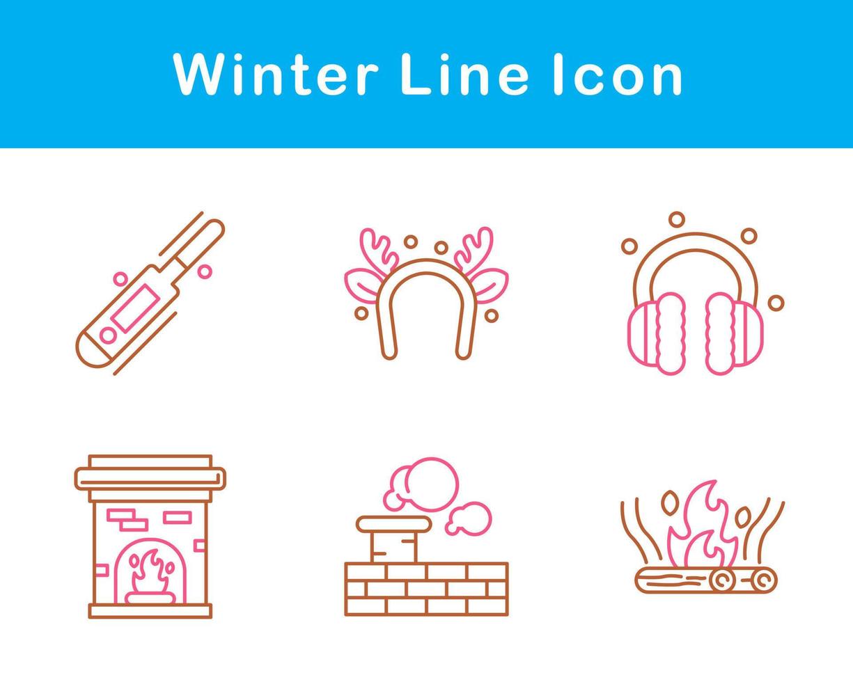 winter vector icoon reeks