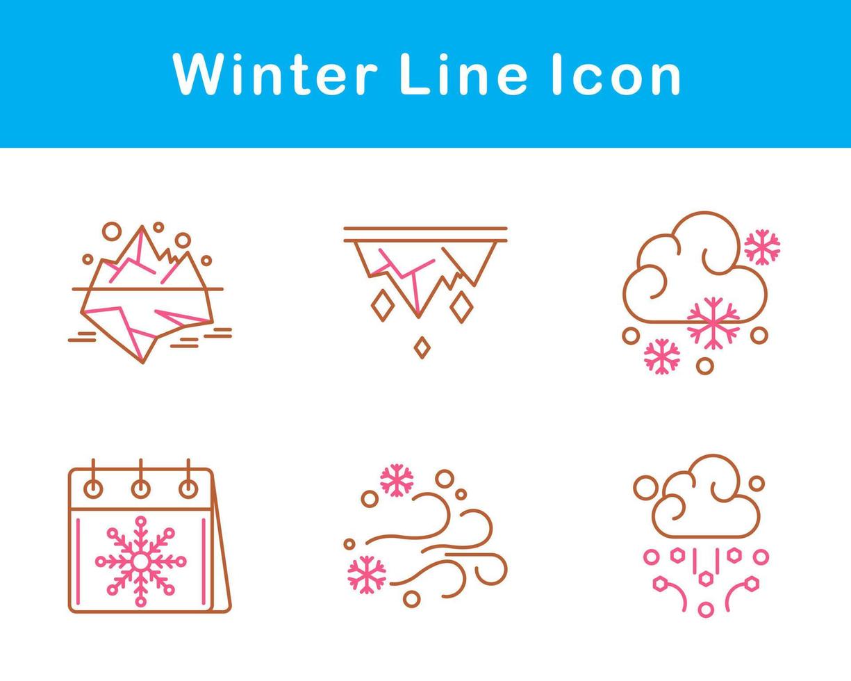 winter vector icoon reeks