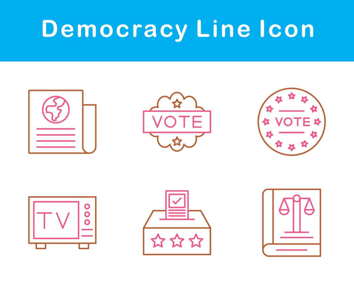 democratie vector icoon reeks