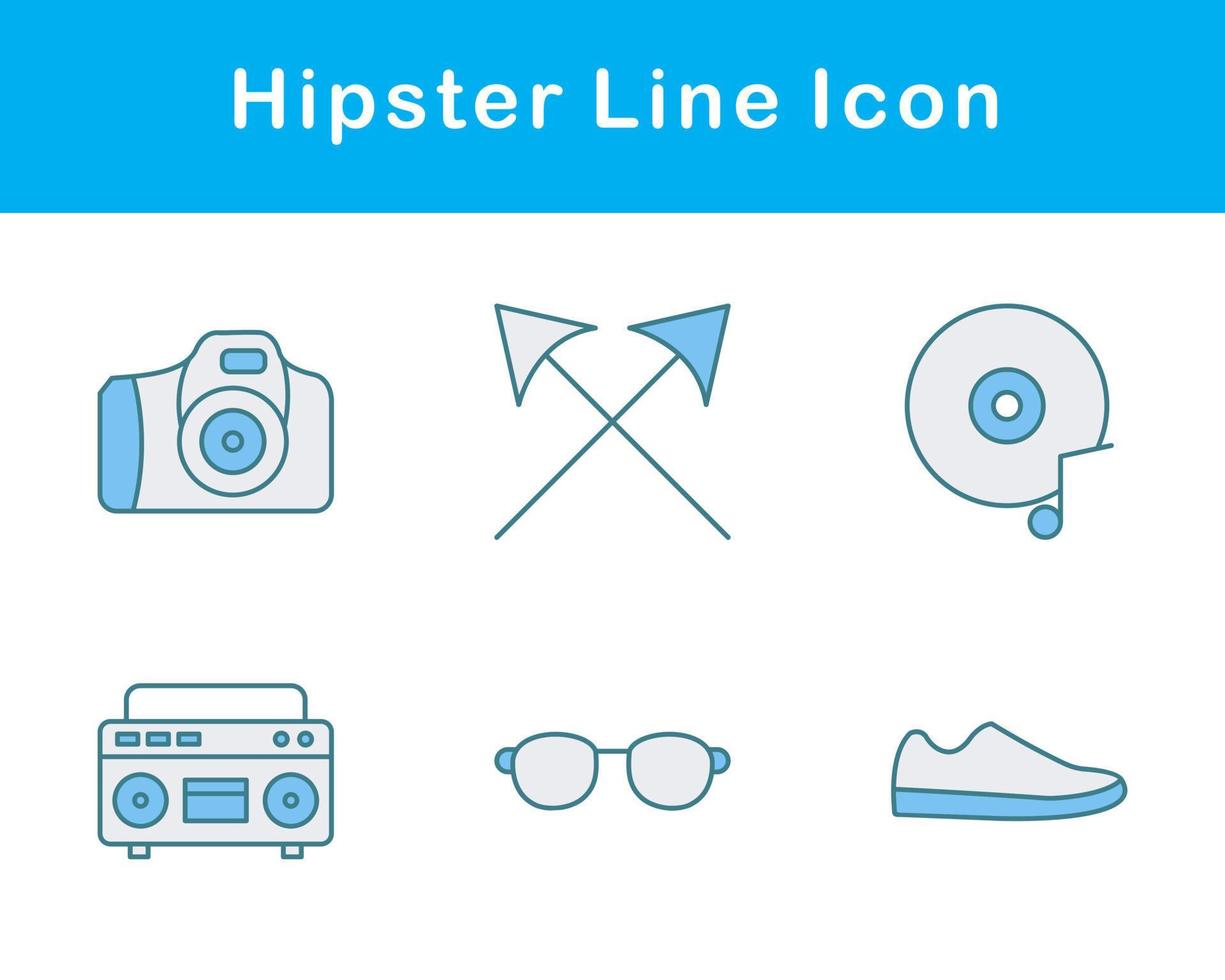 hipster vector icoon reeks