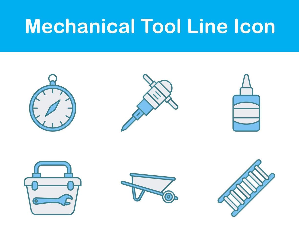 mechanisch gereedschap vector icoon reeks