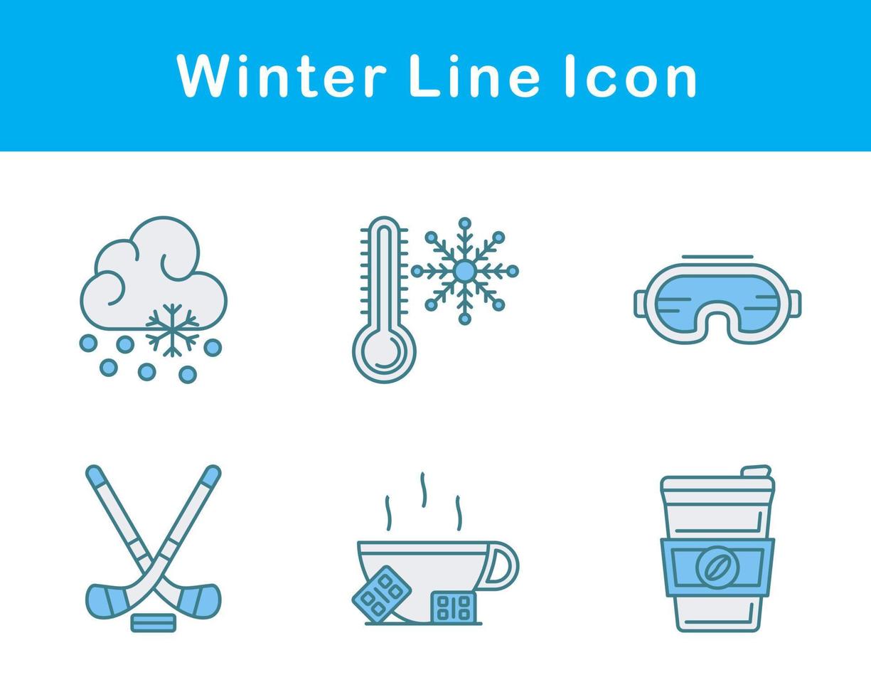 winter vector icoon reeks