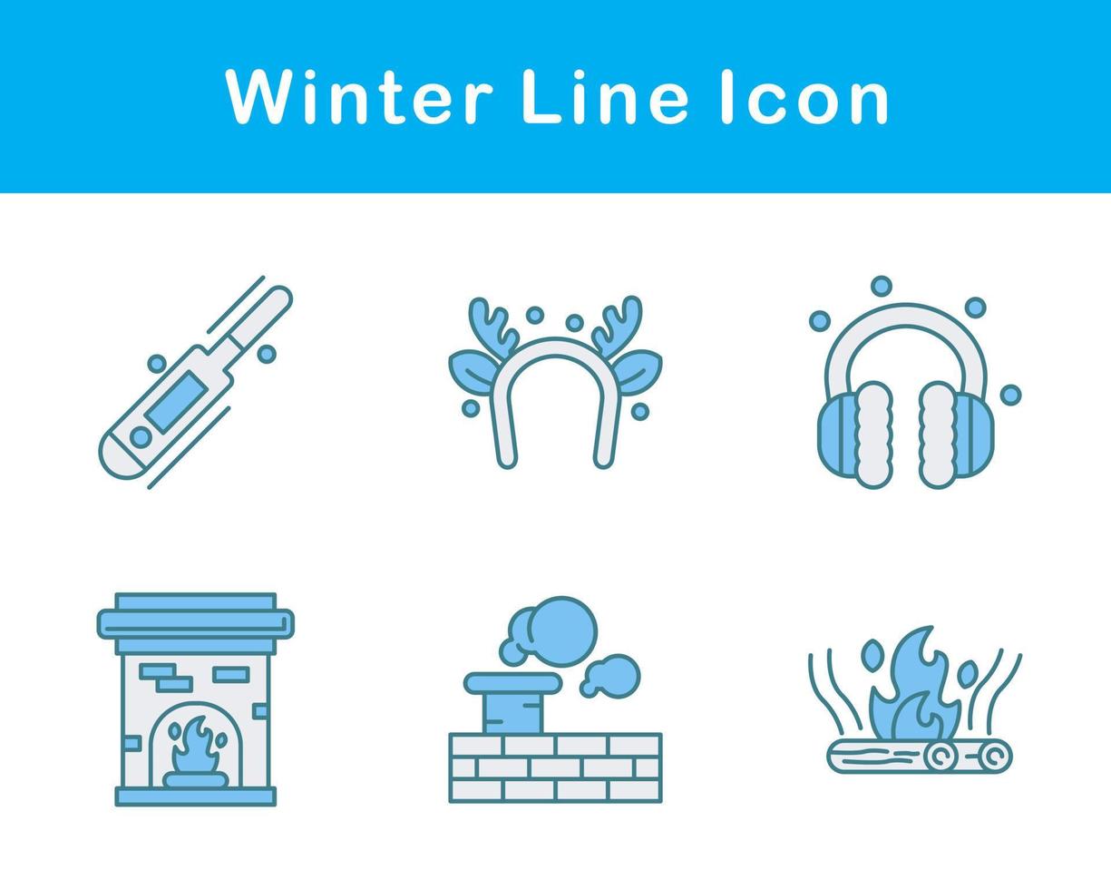 winter vector icoon reeks