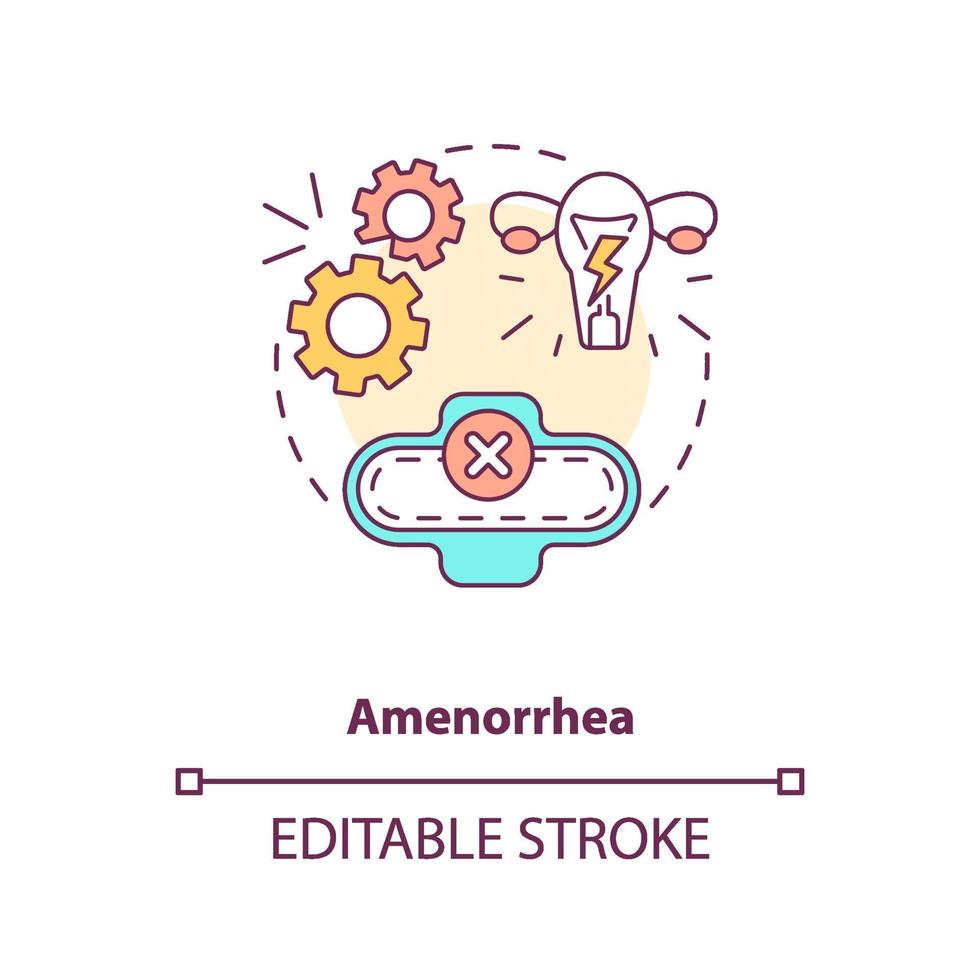 amenorroe concept pictogram vector