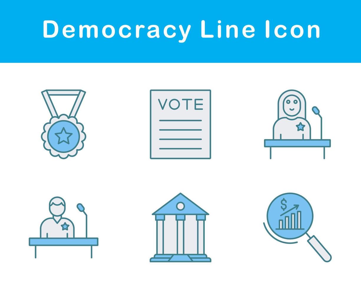 democratie vector icoon reeks