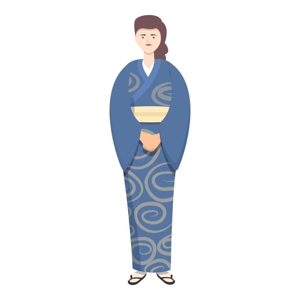 mooi kimono icoon tekenfilm vector. Aziatisch kostuum vector