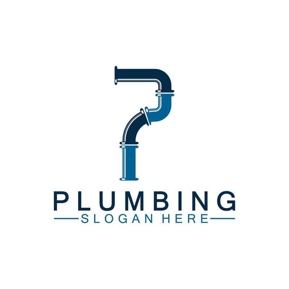 brief p loodgieter logo icoon ontwerp vector