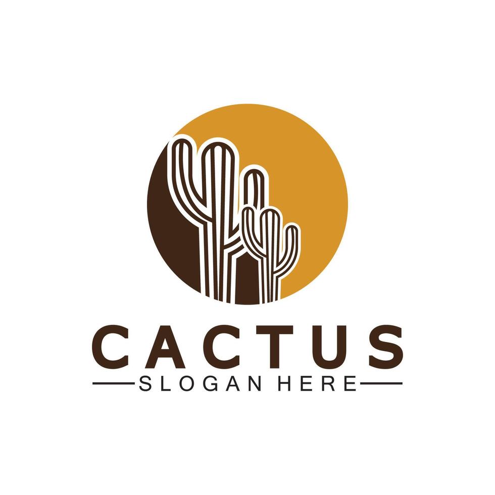 cactus logo sjabloon ontwerp vector, ontwerp concept, creatief symbool, icoon vector