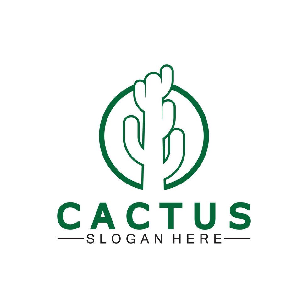 cactus logo sjabloon ontwerp vector, ontwerp concept, creatief symbool, icoon vector