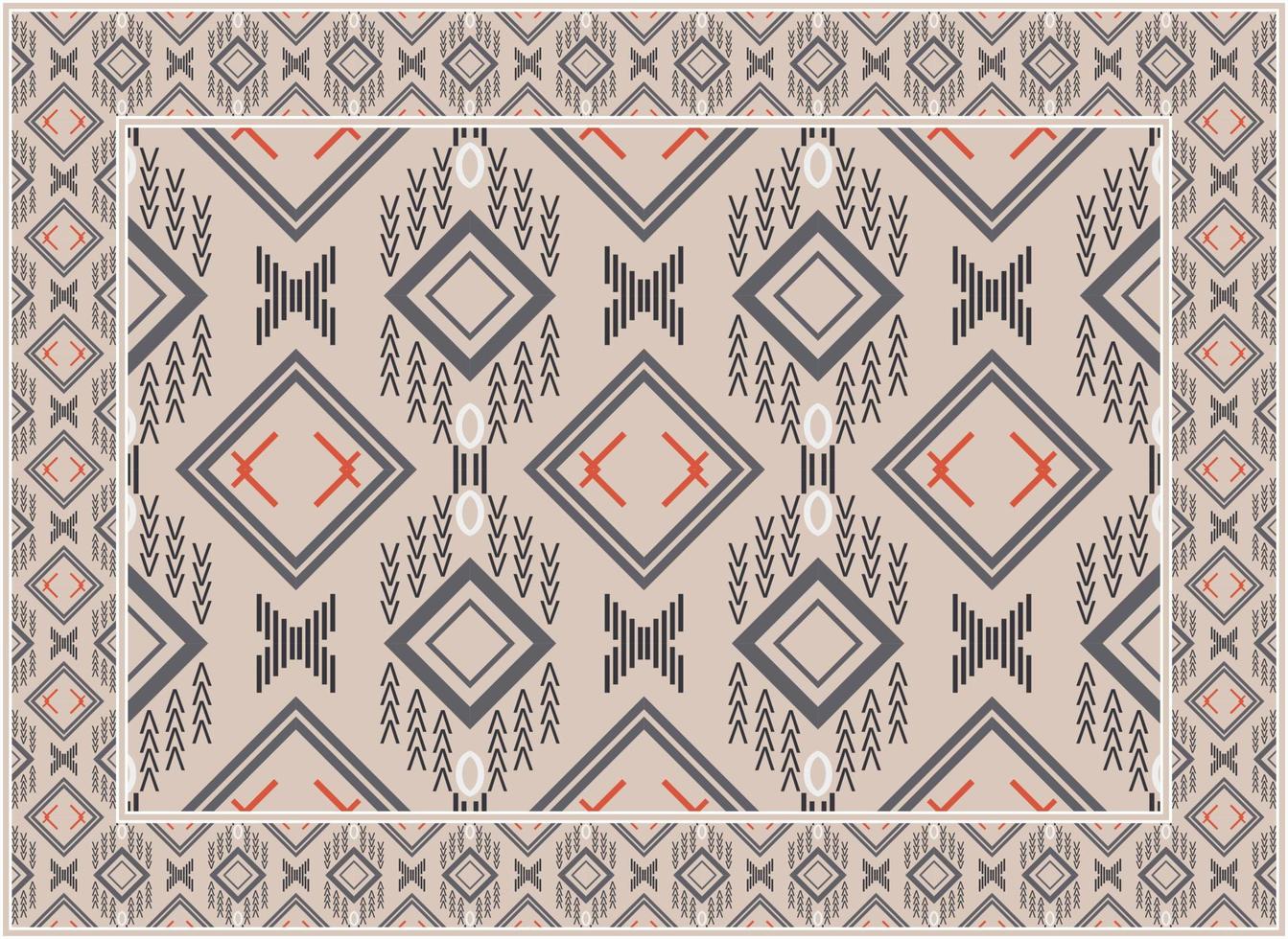 Perzisch tapijt patronen, Afrikaanse etnisch naadloos patroon boho Perzisch tapijt leven kamer Afrikaanse etnisch aztec stijl ontwerp voor afdrukken kleding stof tapijten, handdoeken, zakdoeken, sjaals tapijt, vector