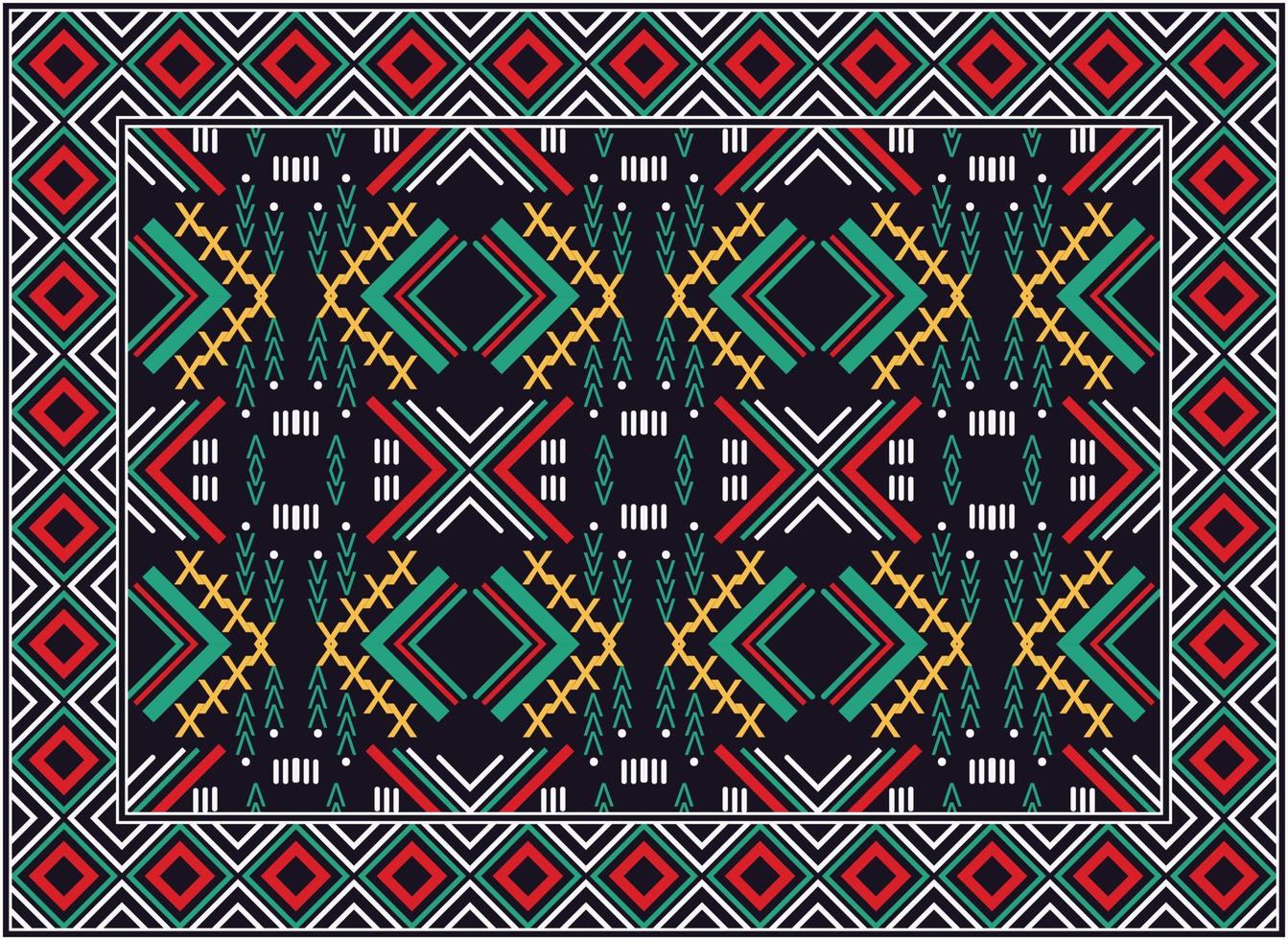 antiek Perzisch tapijt, Afrikaanse motief modern Perzisch tapijt, Afrikaanse etnisch aztec stijl ontwerp voor afdrukken kleding stof tapijten, handdoeken, zakdoeken, sjaals tapijt, vector