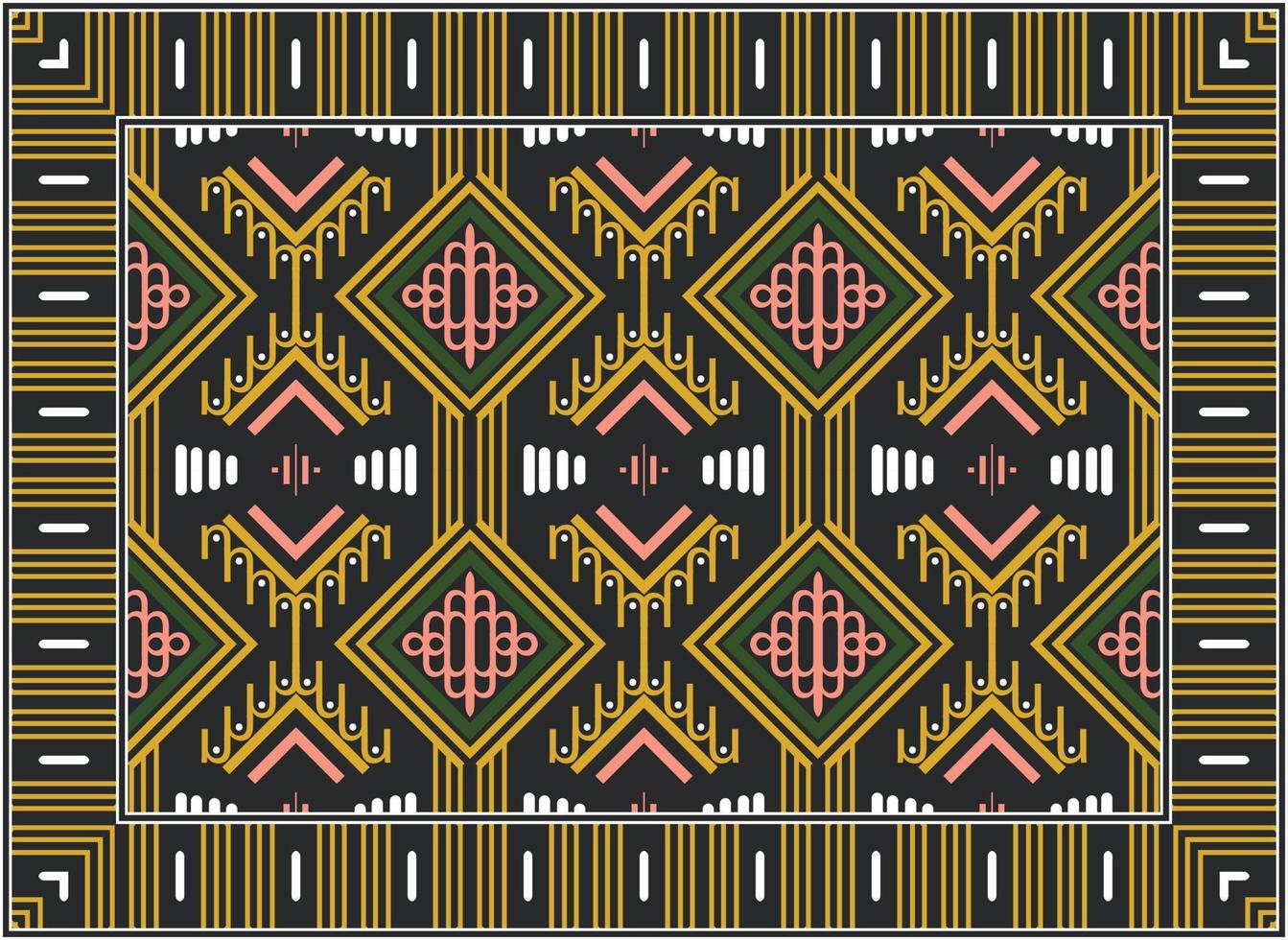 modern Perzisch tapijt, motief etnisch naadloos patroon modern Perzisch tapijt, Afrikaanse etnisch aztec stijl ontwerp voor afdrukken kleding stof tapijten, handdoeken, zakdoeken, sjaals tapijt, vector