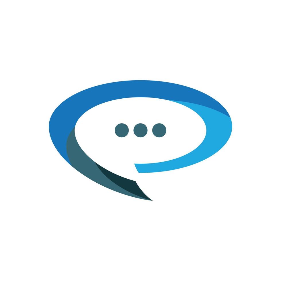 communicatie babbelen logo vector