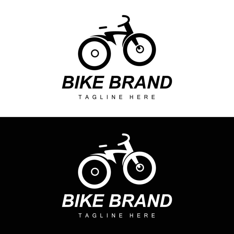fiets logo, voertuig vector, fiets silhouet icoon, gemakkelijk ontwerp inspiratie vector