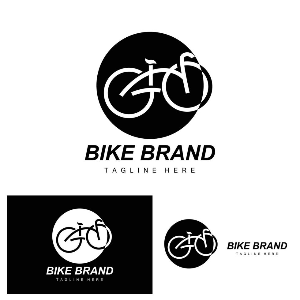 fiets logo, voertuig vector, fiets silhouet icoon, gemakkelijk ontwerp inspiratie vector