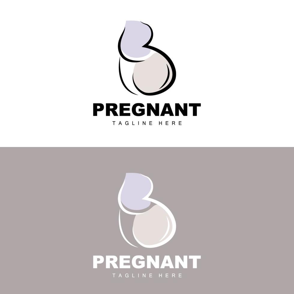 zwanger logo, mam en baby Gezondheid zorg ontwerp, zwanger en baby geneeskunde merk icoon vector