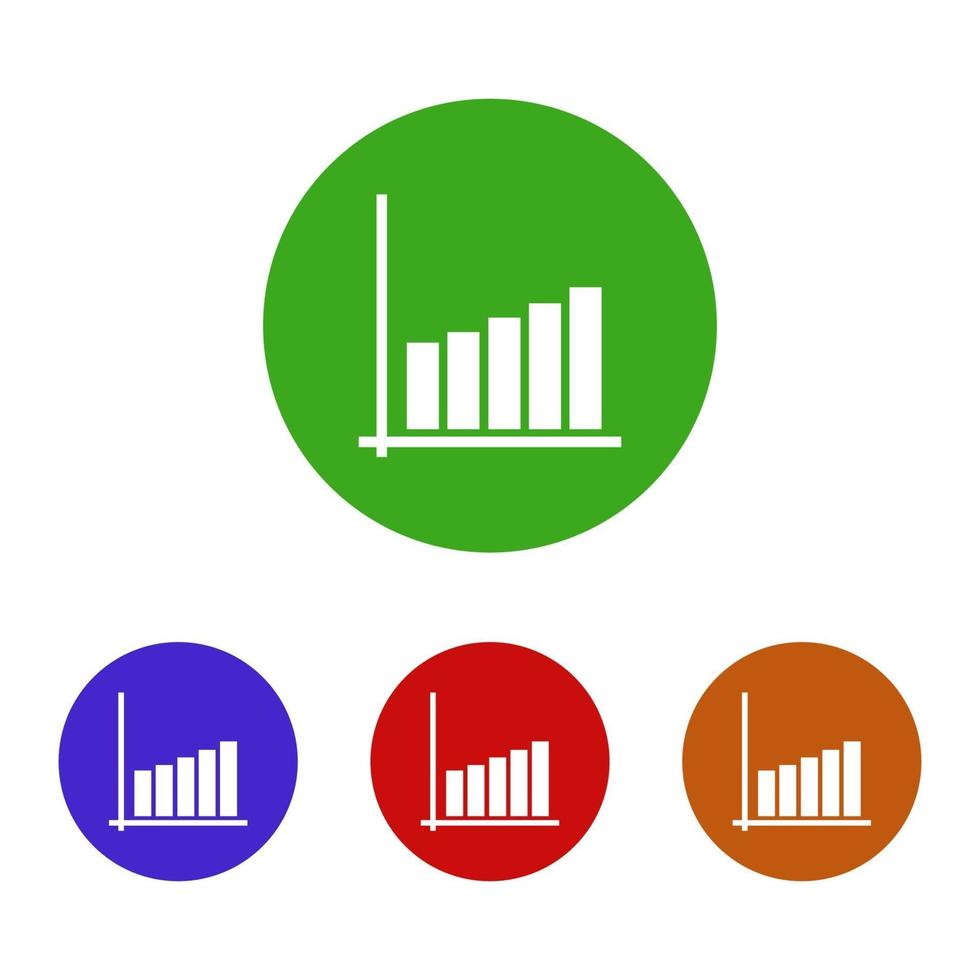 analytics ingesteld op witte achtergrond vector