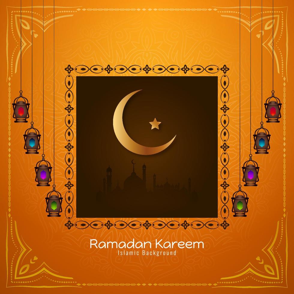 mooi Ramadan kareem Islamitisch festival groet Arabisch achtergrond vector