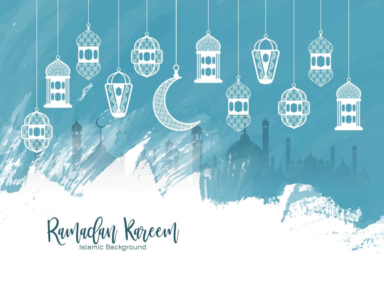 cultureel Ramadan kareem Islamitisch festival viering achtergrond vector