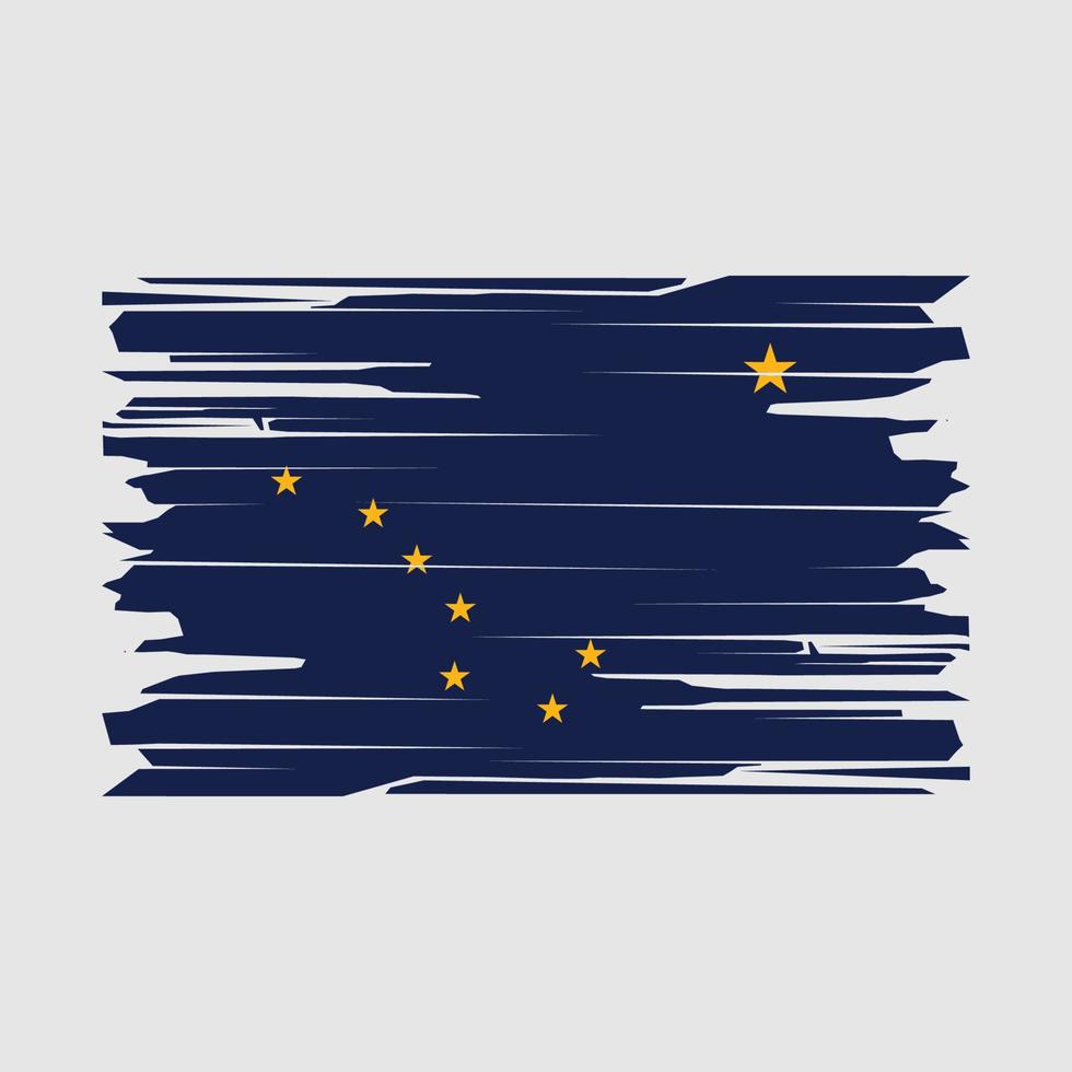 Alaska vlag borstel vector