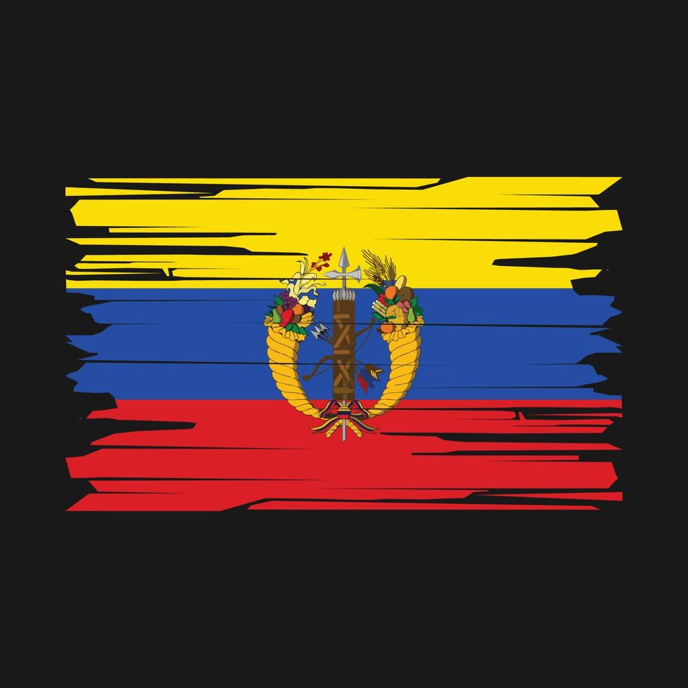 Colombia vlag borstel vector