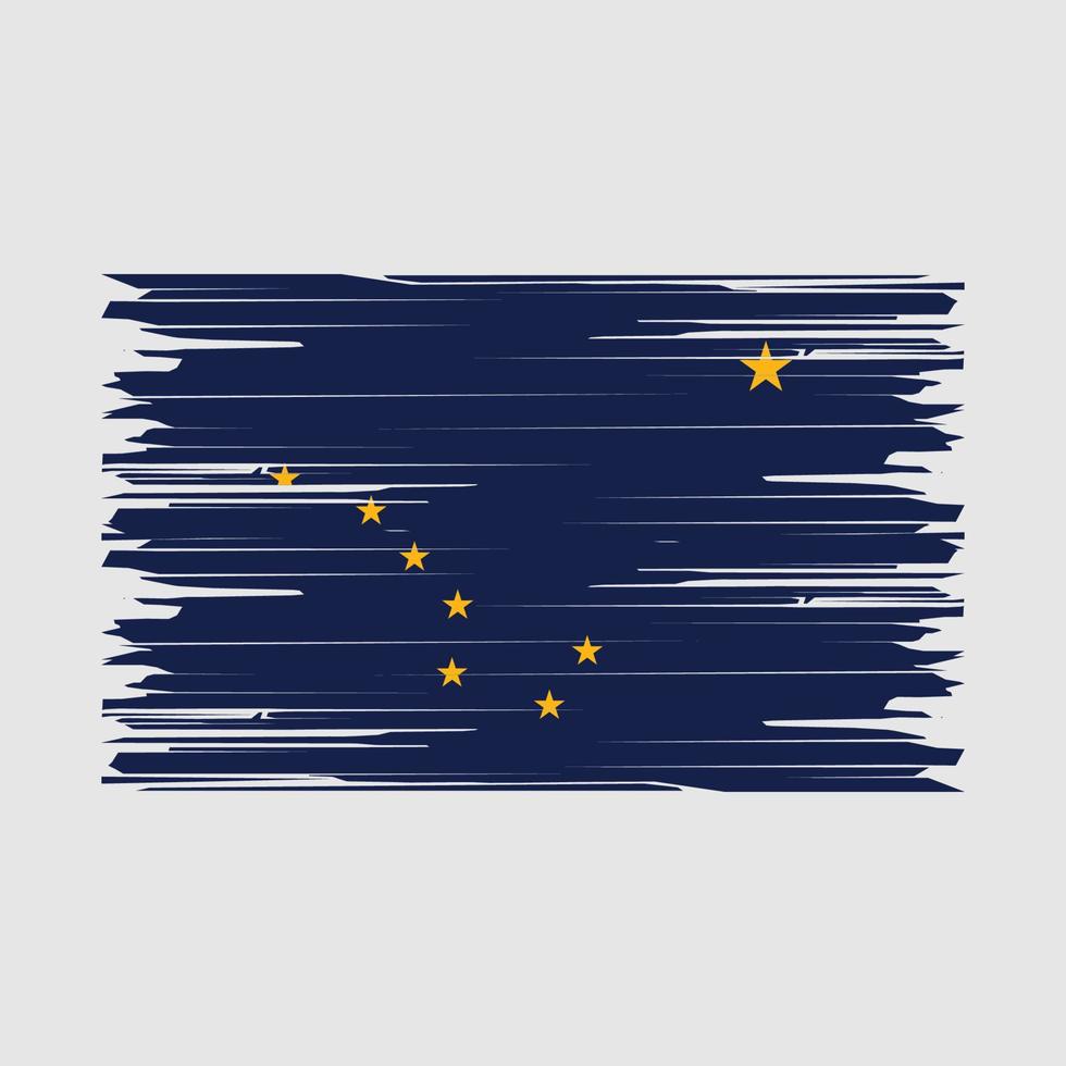 Alaska vlag borstel vector