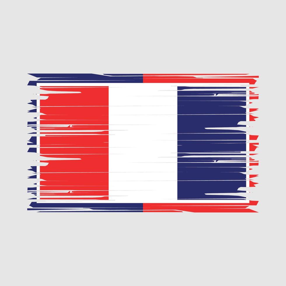 frankrijk vlag borstel vector