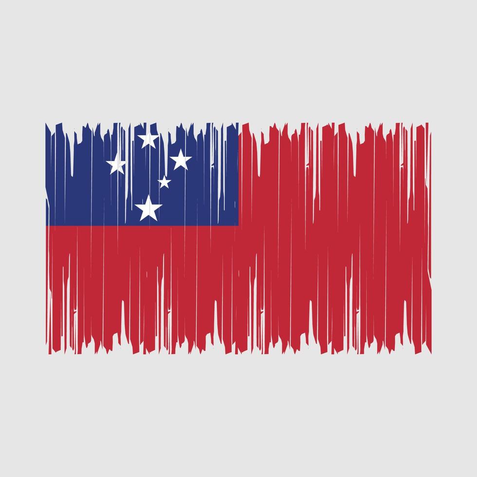 Samoa vlag borstel vector illustratie