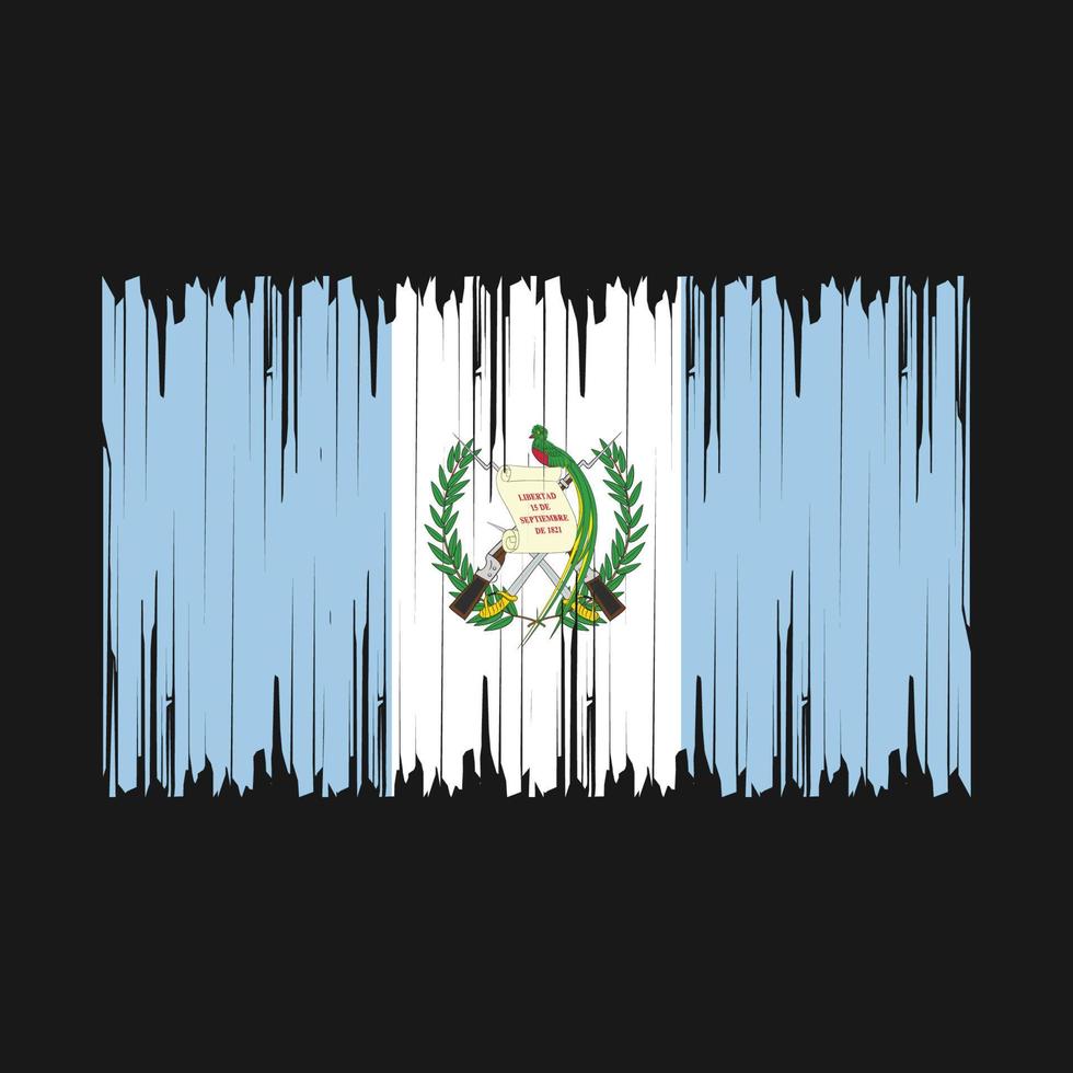 Guatemala vlag borstel vector illustratie