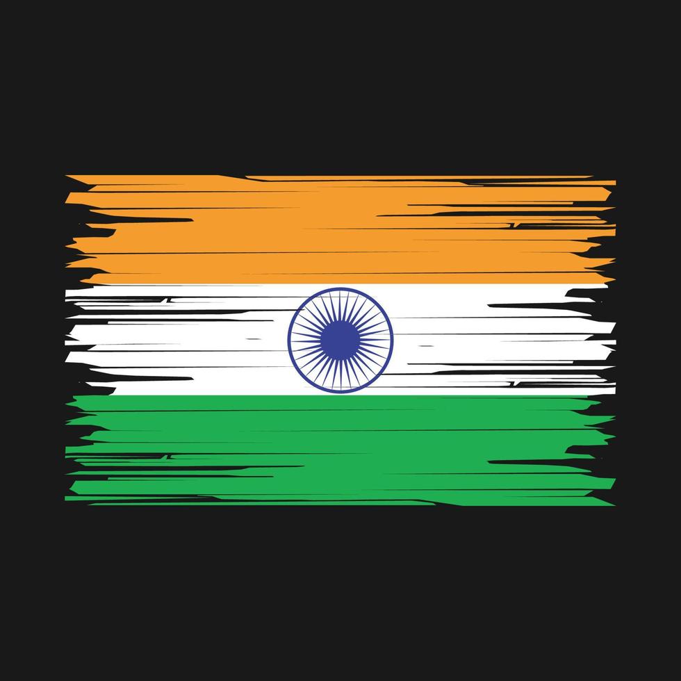indiase vlagborstel vector