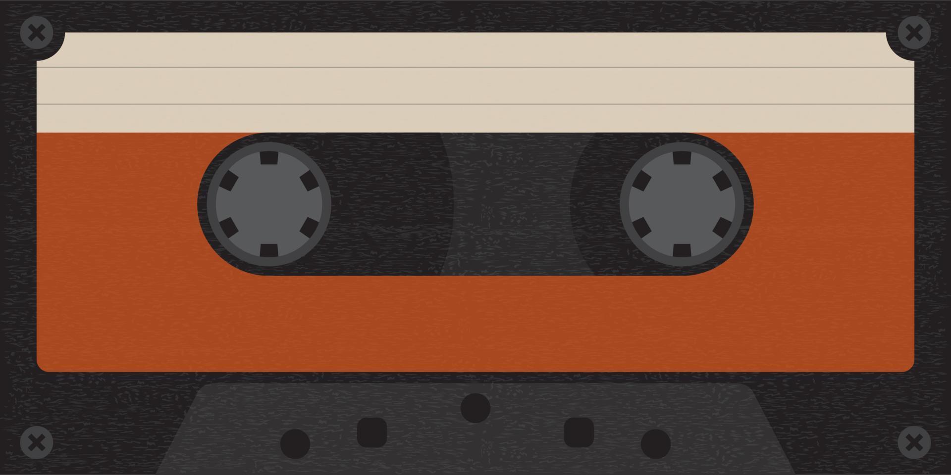 cassette plakband vector illustratie vlak ontwerp.