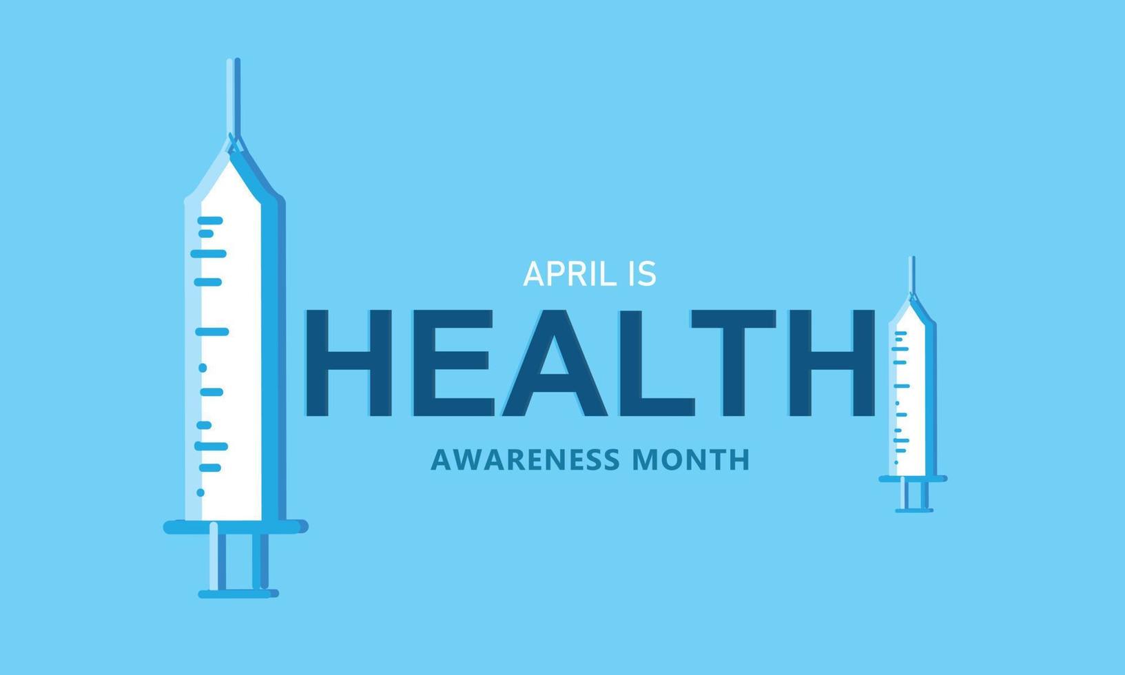 april is Gezondheid bewustzijn maand. sjabloon voor achtergrond, banier, kaart, poster vector