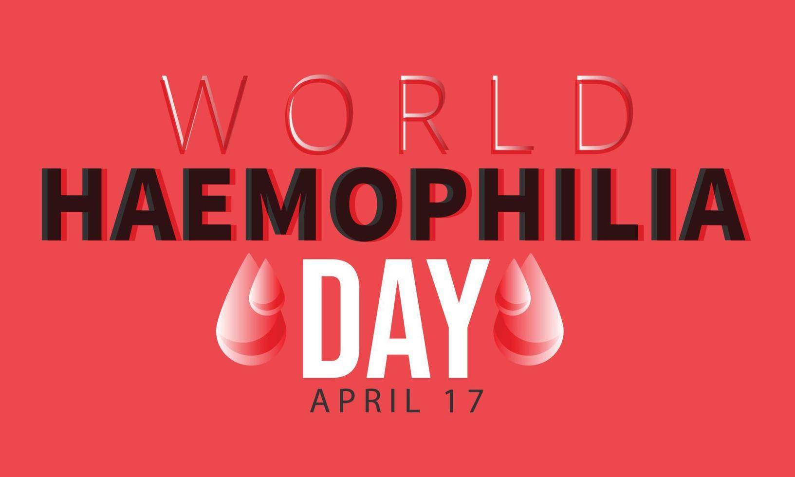 wereld hemofilie dag. sjabloon voor achtergrond, banier, kaart, poster vector