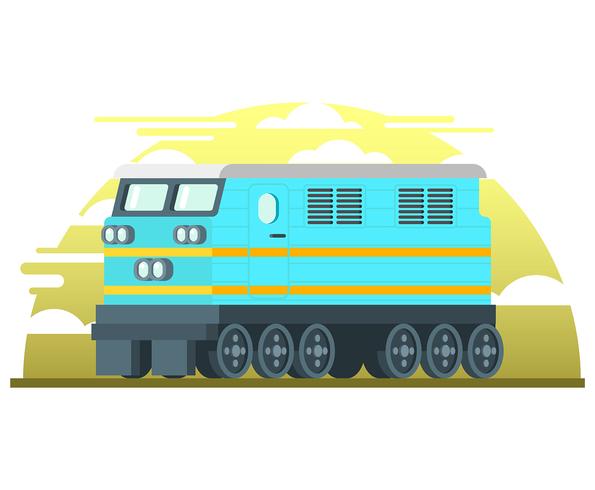 Locomotief illustratie vector