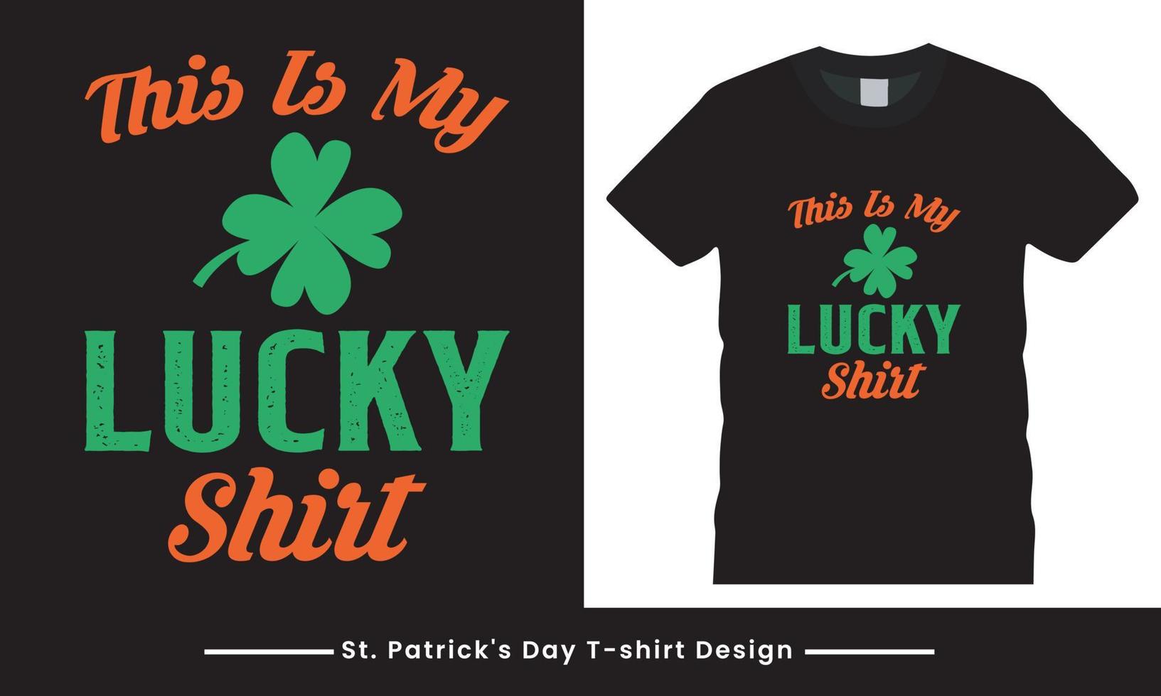 heilige st Patrick dag t-shirt ontwerp is nieuw en modern. vector