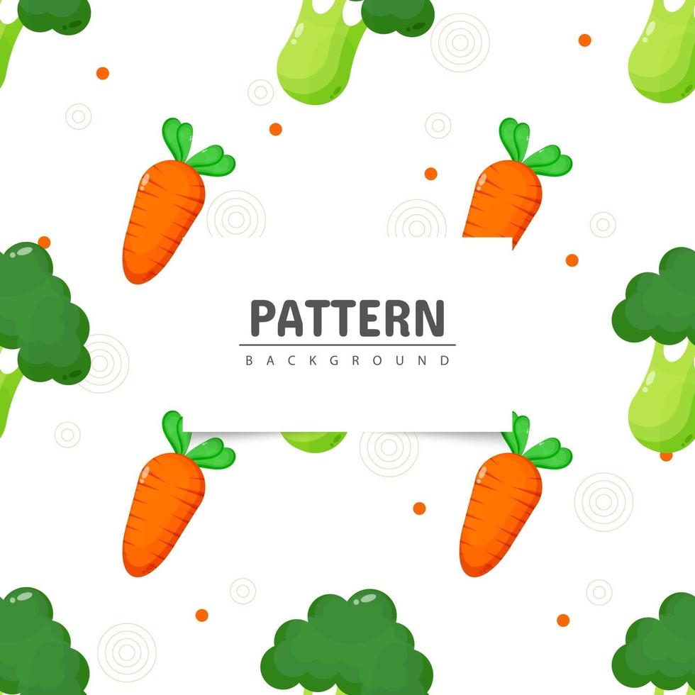 broccoli en wortel naadloos patroon vector