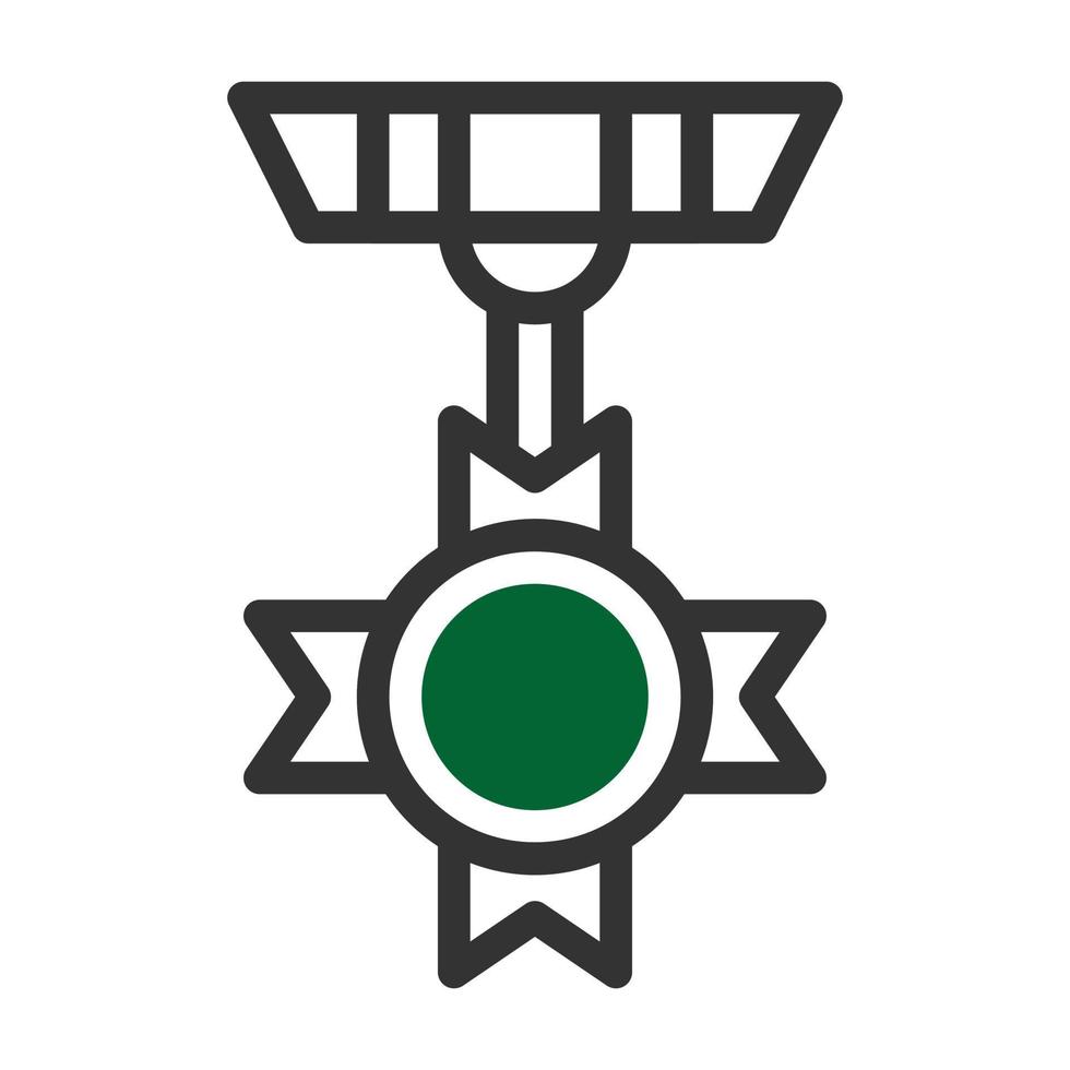 insigne icoon duotoon grijs groen stijl leger illustratie vector leger element en symbool perfect.