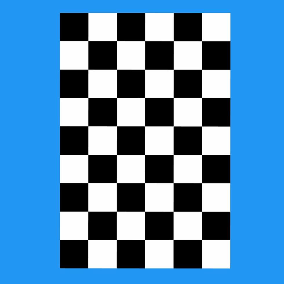 schaak bord illustratie, ras vlag illustratie. vlak ontwerp geïsoleerd blauw achtergrond vector