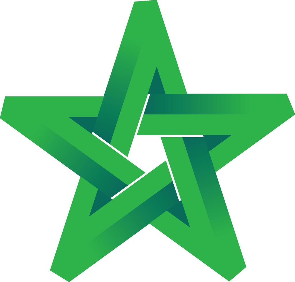 groen ster icoon vector