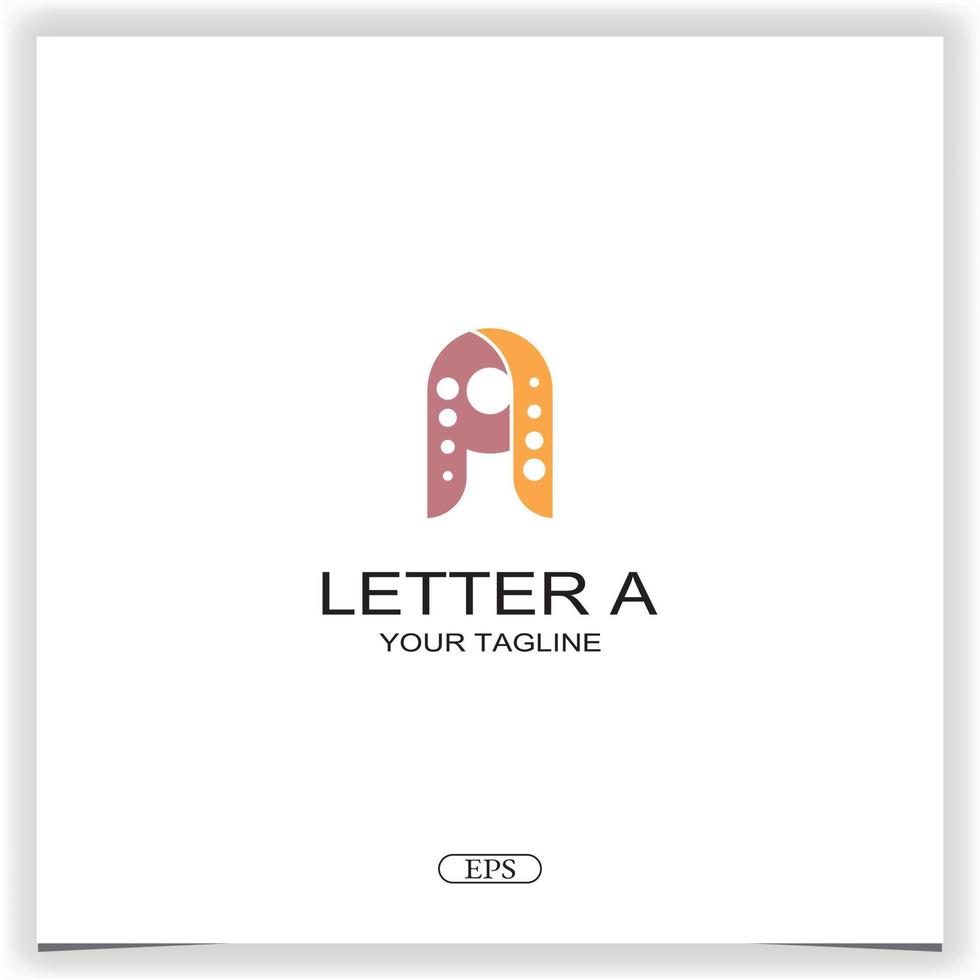brief een gouden verhouding logo premie elegant sjabloon vector eps 10