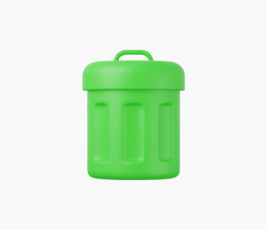 3D-realistische recycling pictogram vectorillustratie. vector