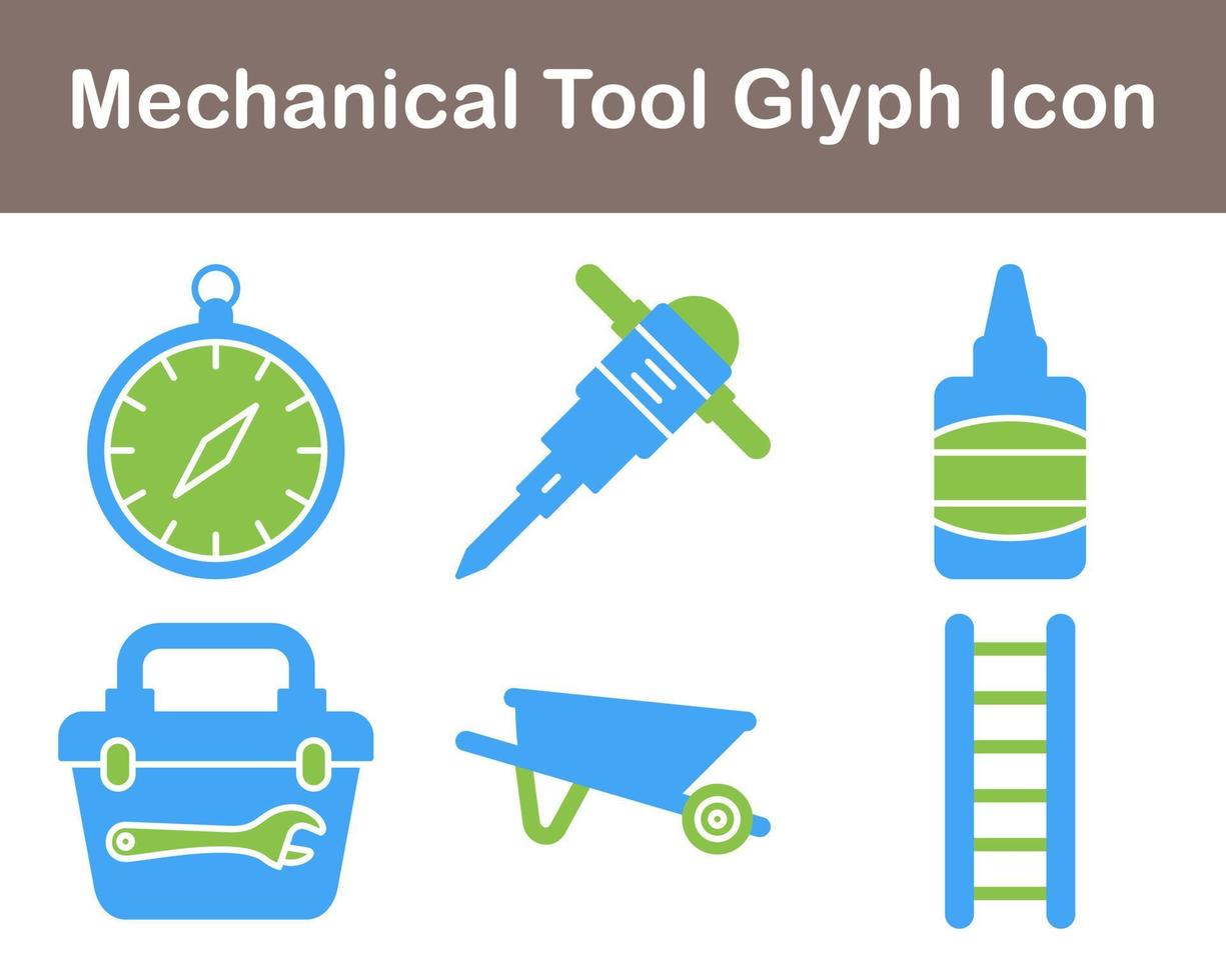 mechanisch gereedschap vector icoon reeks