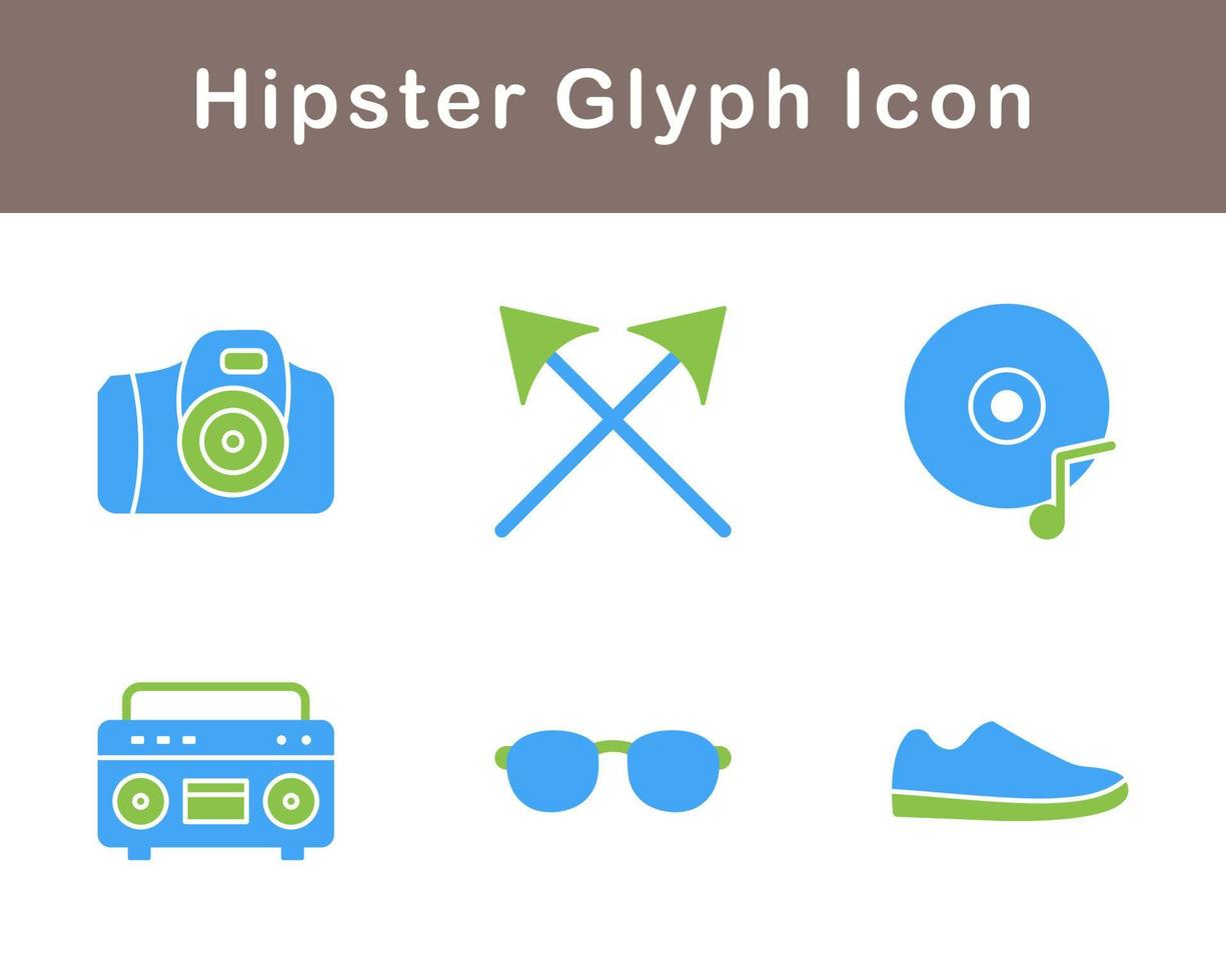 hipster vector icoon reeks