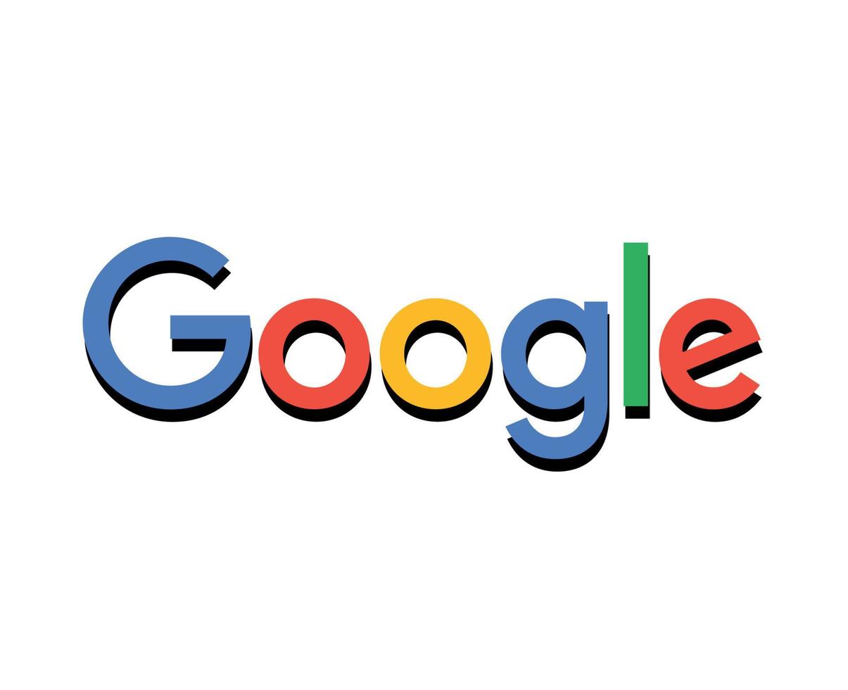 google merk logo symbool ontwerp vector illustratie